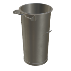 Vorabscheiderbehälter aus Stahl verzinkt Fassungsvermögen 110 Liter Artikel 65287 Ruwac