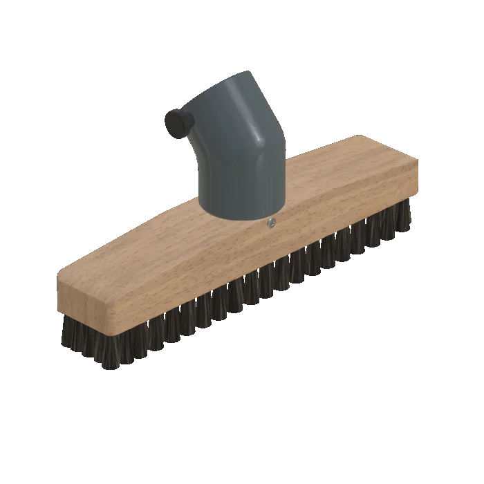 Brush mouthpiece, straight, wood