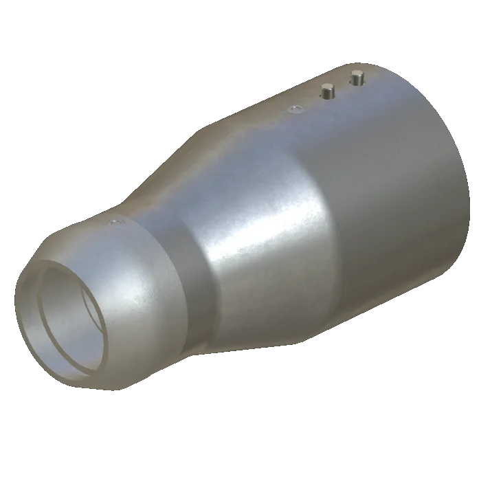 Transition piece, galvanized steel