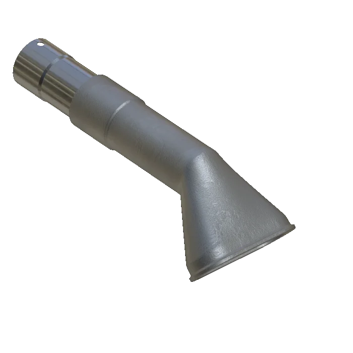Mass extraction nozzle, cast aluminum