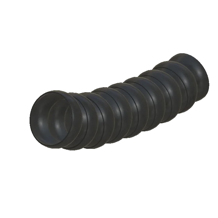 Extraction arm, segmented hose