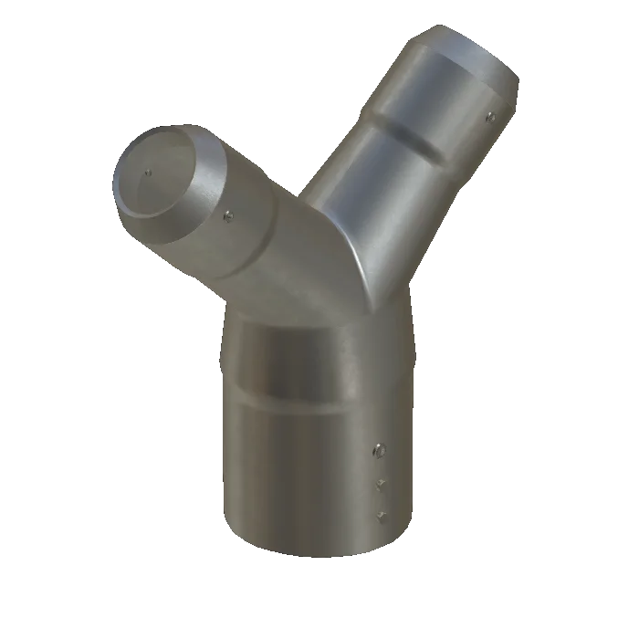Y-piece, galvanized steel