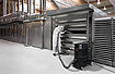 Ruwac Industriesauger R01 A für den StaubEx-Bereich saugt Mehlstäube in einer Großbäckerei.