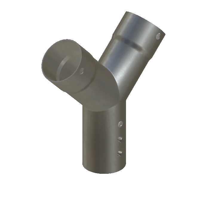Y-piece, stainless steel