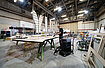 Ruwac Industriesauger R01 A für Zone 22 saugt Holzstäube in einem Hamburger Filmstudio.