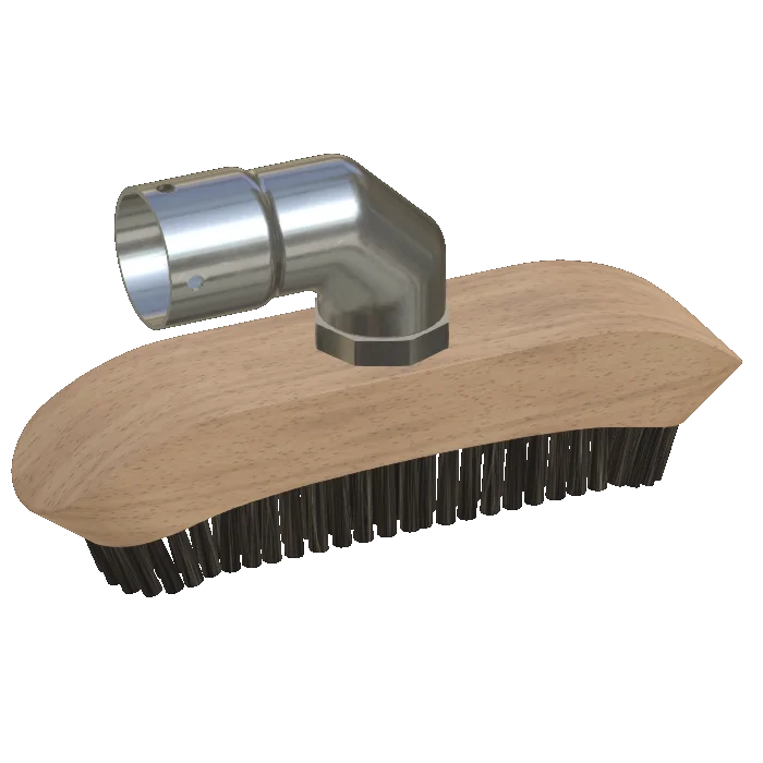 Brush mouthpiece, rounded wood