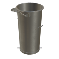 Vorabscheiderbehälter aus Stahl verzinkt Fassungsvermögen 110 Liter Artikel 11003 Ruwac