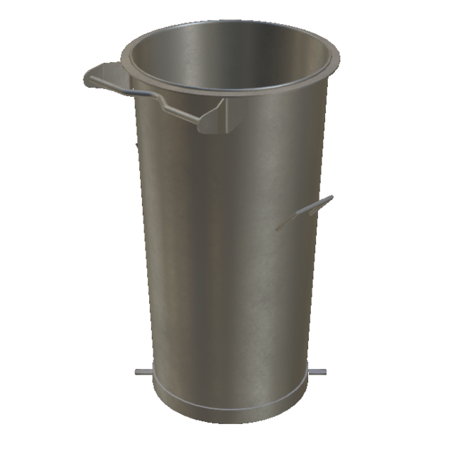 Vorabscheiderbehälter aus Stahl verzinkt Fassungsvermögen 110 Liter Artikel 11003 Ruwac