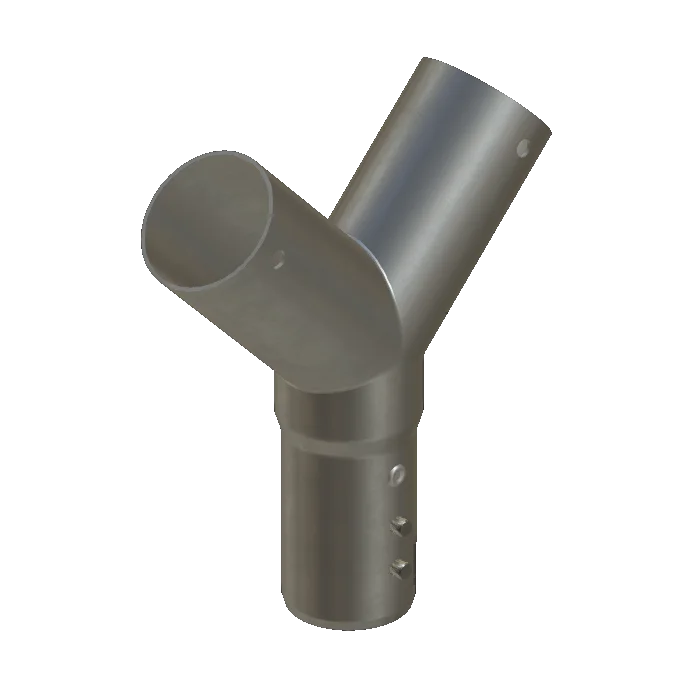 Y-piece, galvanized steel