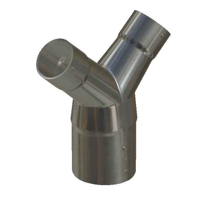Y-piece, stainless steel