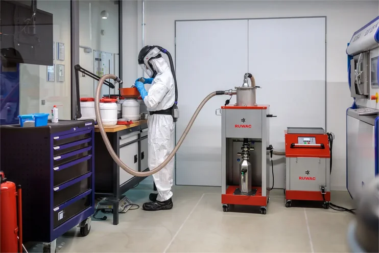 Pulverhandling und Dosierung