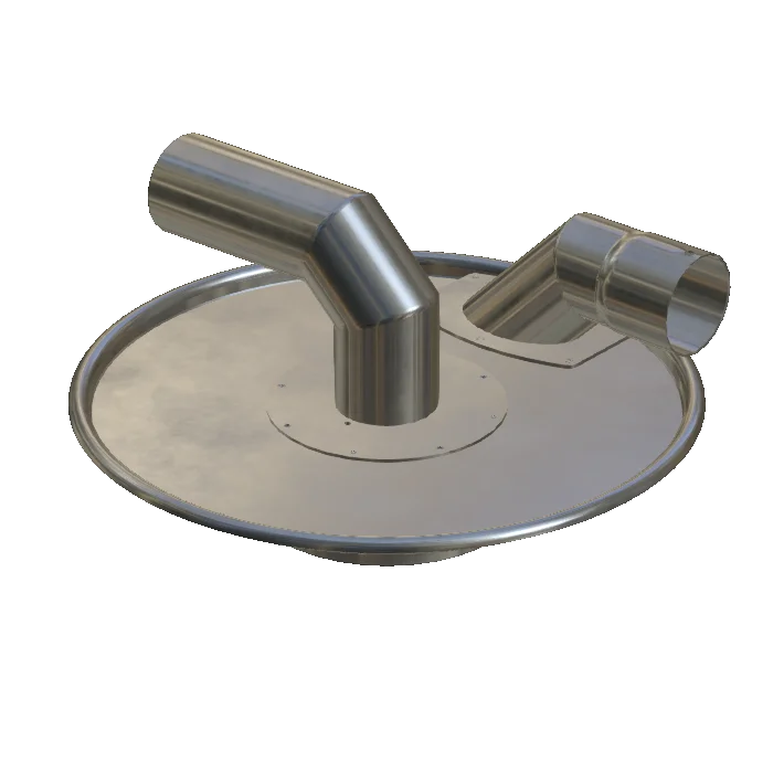 Pre-separator cover, stainless steel