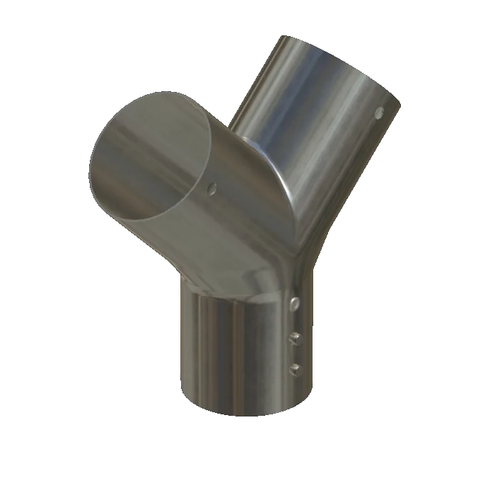 Y-piece, stainless steel