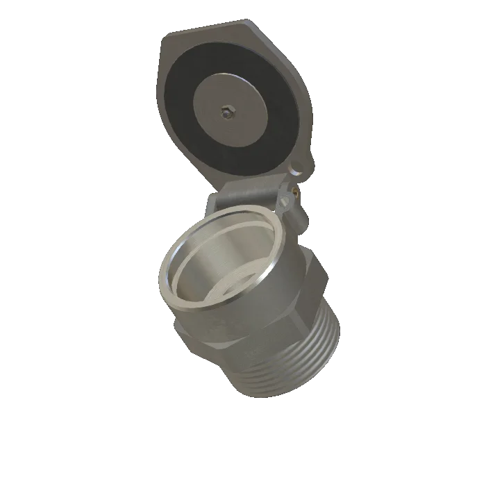 Hinged lid, aluminum