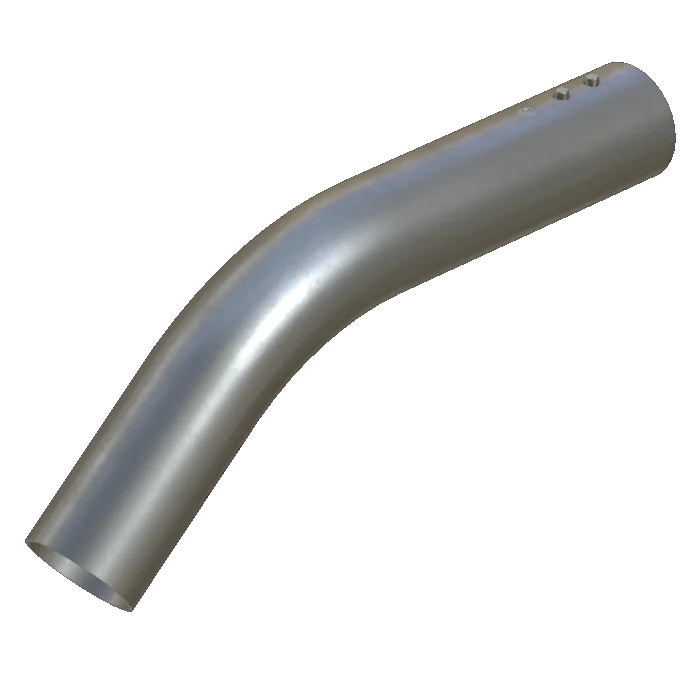 Curved hand shower, stainless steel