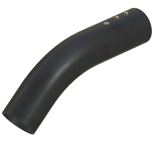 Curved hand shower, plastic