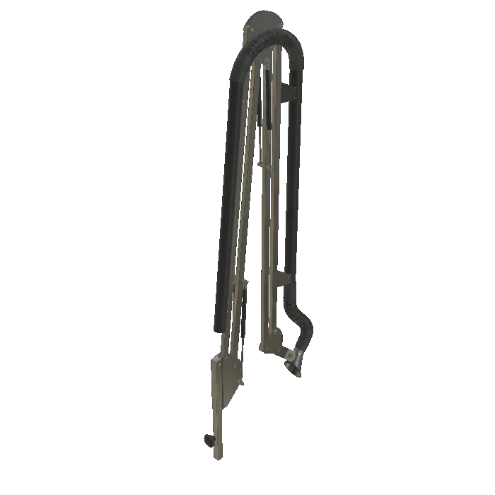 Extraction arm, stainless steel